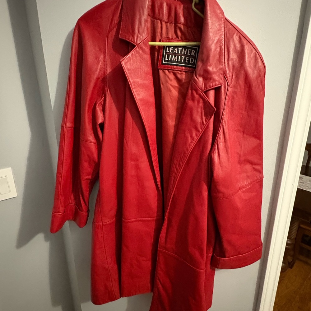 Leather Vintage Limited Red Jacket